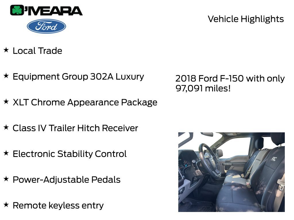 Used 2018 Ford F150 XLT w/ Equipment Group 302A Luxury AWD/4WD image 7