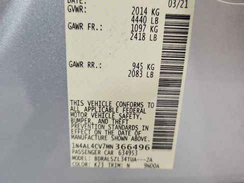 Used 2021 Nissan Altima 2.0 SR image 30