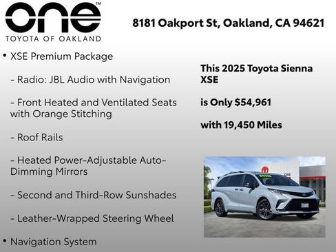 Certified 2025 Toyota Sienna XSE w/ XSE Premium Package AWD/4WD image 5