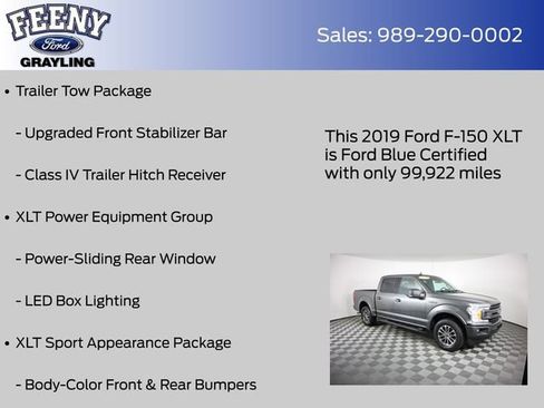 Certified 2019 Ford F150 XLT w/ Equipment Group 302A Luxury AWD/4WD image 20