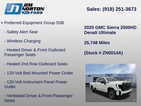Used 2025 GMC Sierra 2500 Denali Ultimate AWD/4WD image 31