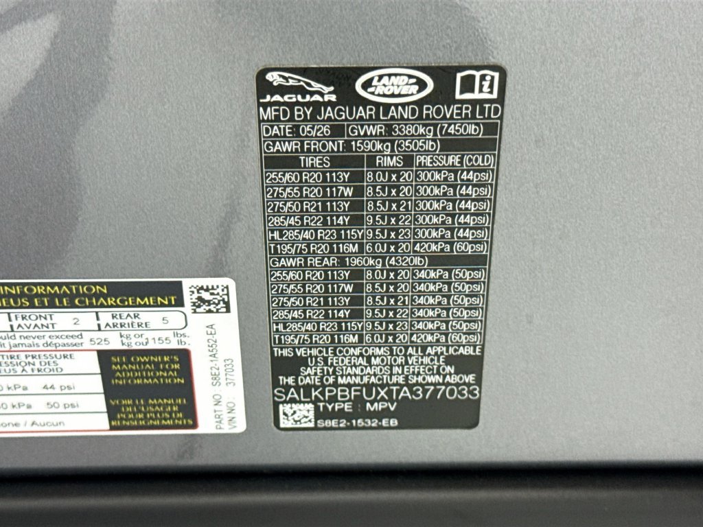 New 2026 Land Rover Range Rover Long Wheelbase SE AWD/4WD image 34