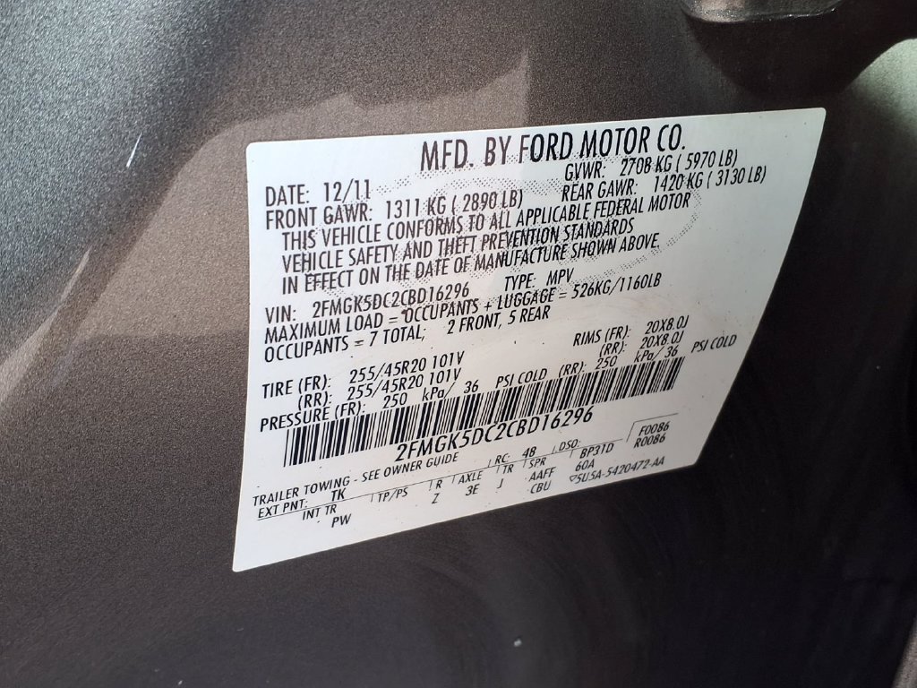 Used 2012 Ford Flex Limited w/ Trailer Tow Pkg Class III FWD image 25