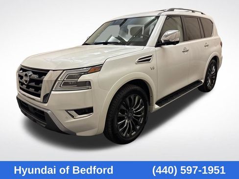 Used 2021 Nissan Armada Platinum w/ Captain's Chairs Package AWD/4WD image 1