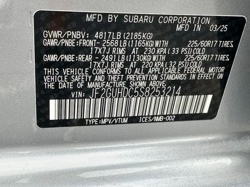 Used 2025 Subaru Crosstrek 2.0i Premium w/ Crosstrek Mirror Package AWD/4WD image 23