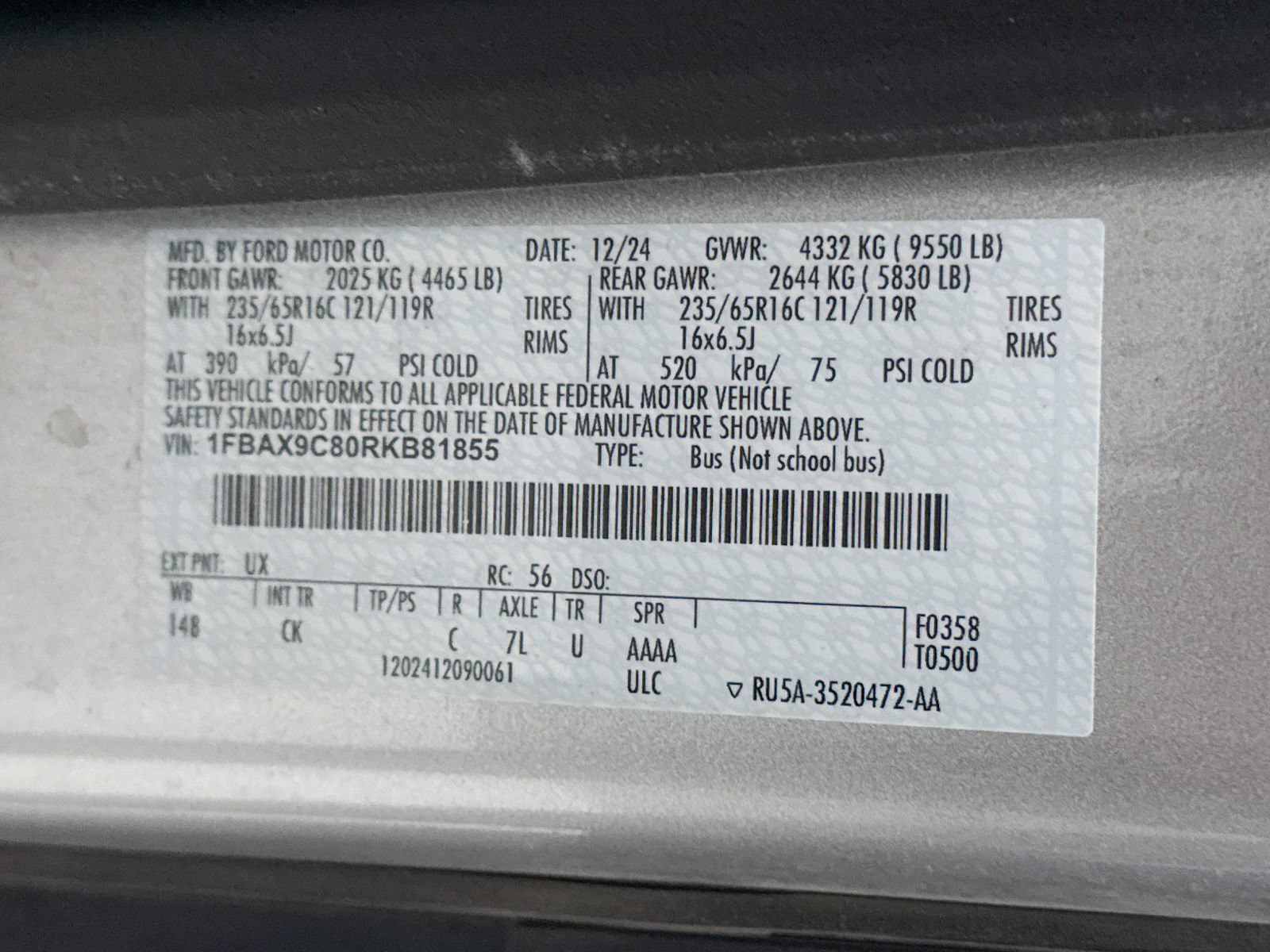 Used 2024 Ford Transit 350 XLT AWD/4WD image 28