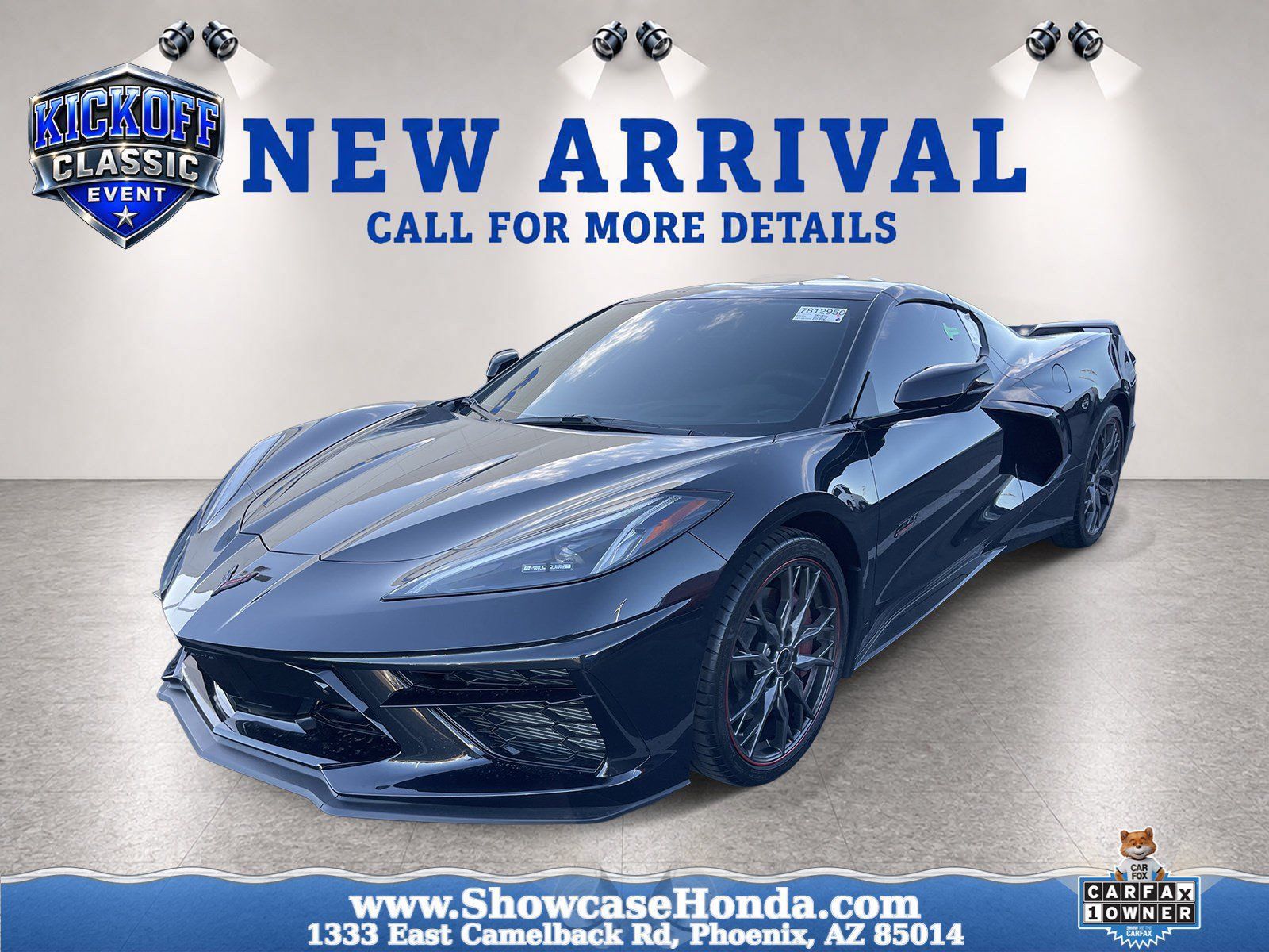 Used 2023 Chevrolet Corvette Stingray Premium Cpe w/ Z51 Performance Package RWD image 1