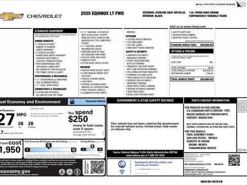 Used 2025 Chevrolet Equinox LT FWD image 16