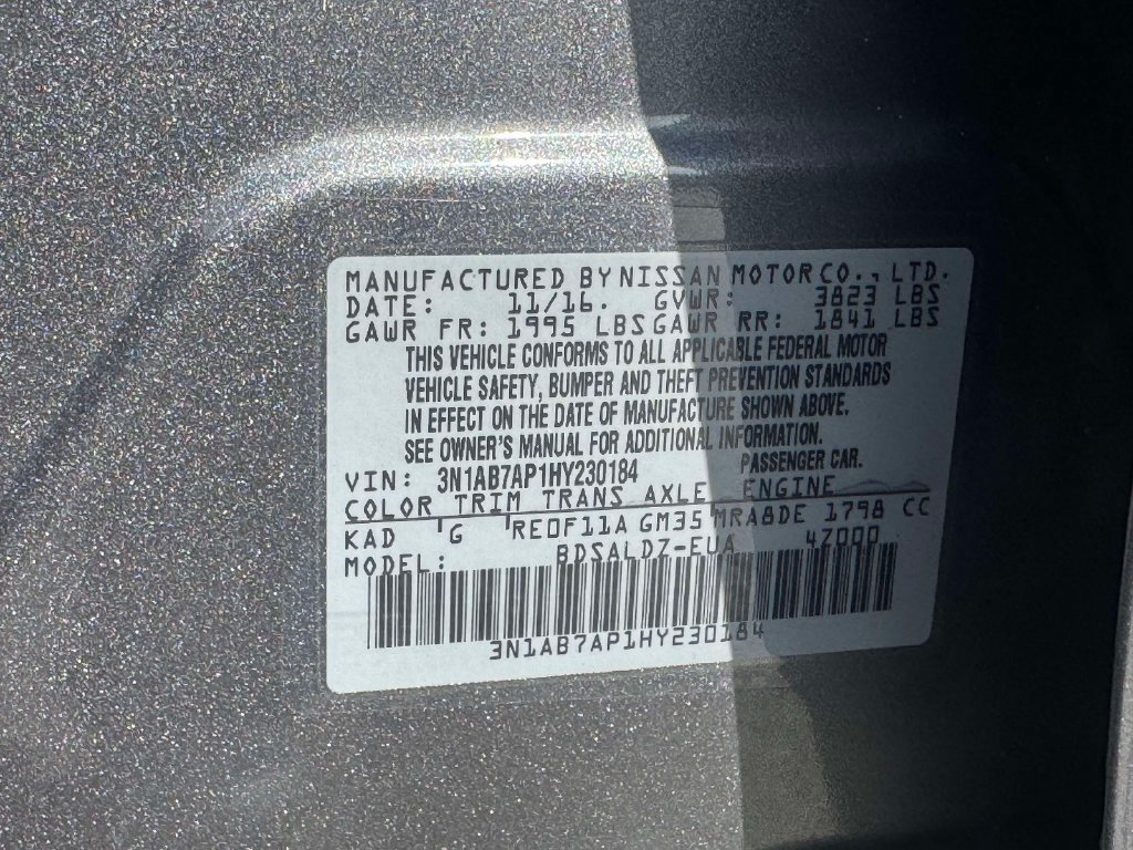 Used 2017 Nissan Sentra SV w/ Style Package FWD image 32