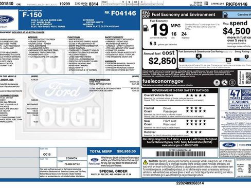 Used 2024 Ford F150 XL w/ Equipment Group 103A High AWD/4WD image 2