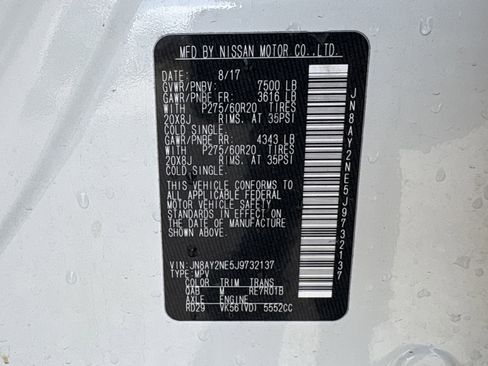 Used 2018 Nissan Armada Platinum w/ Captain Seat Package image 35