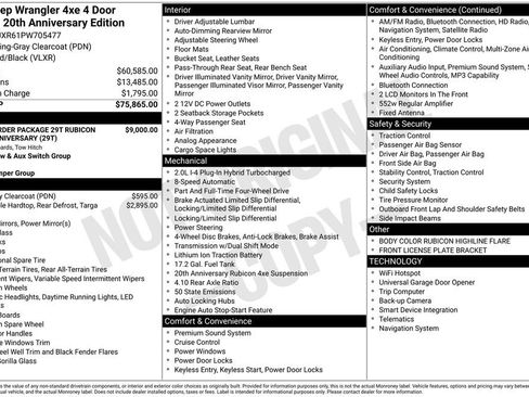 New 2023 Jeep Wrangler Unlimited Rubicon 4xe AWD/4WD image 27