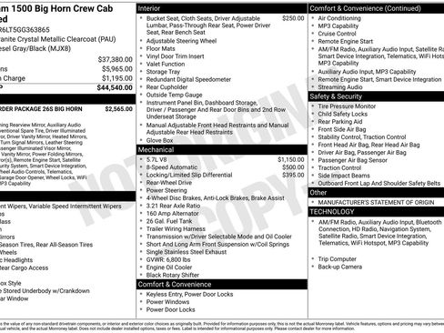 Used 2016 RAM 1500 Big Horn RWD image 1