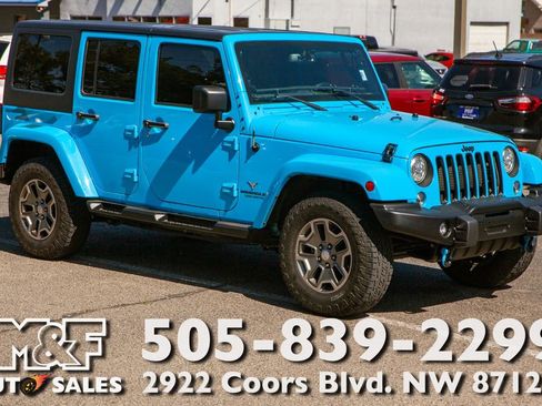Used 2017 Jeep Wrangler Unlimited Sahara AWD/4WD image 1