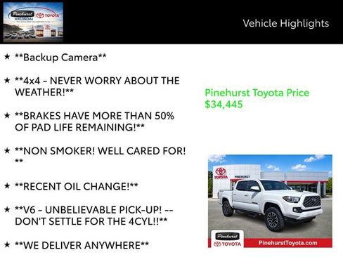 Certified 2023 Toyota Tacoma TRD Sport w/ Advanced Technology Package AWD/4WD image 14