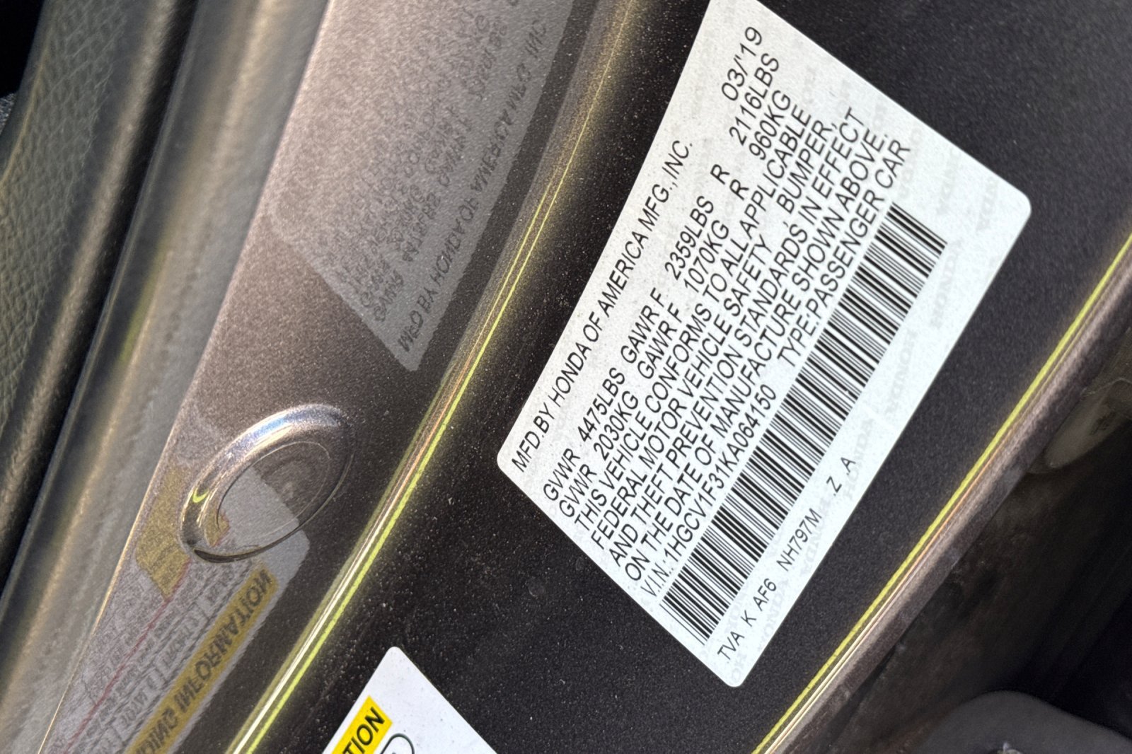 Used 2019 Honda Accord Sport image 12