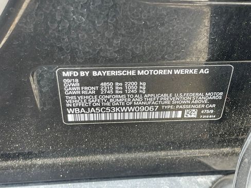 Used 2019 BMW 530i w/ M Sport Package image 13