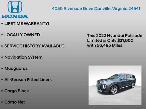 Used 2022 Hyundai Palisade Limited w/ Winter Package FWD image 12