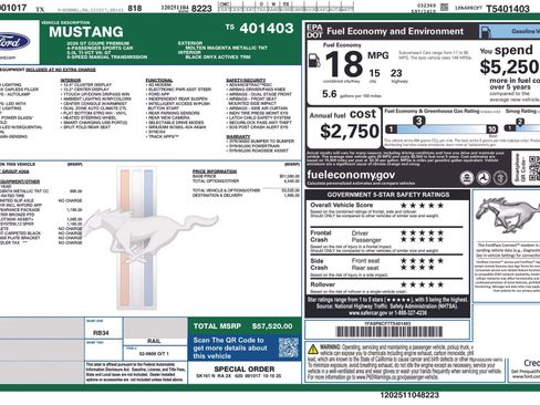 New 2026 Ford Mustang GT Premium w/ Bronze Appearance Package image 8