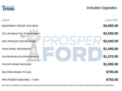 Used 2023 Ford F150 Platinum w/ Equipment Group 701A High AWD/4WD image 3