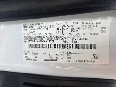 Used 2021 Ford Transit 250 148 High Roof w/ Load Area Protection Package RWD image 23