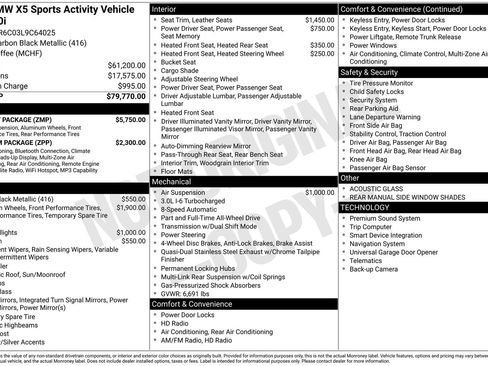 Used 2020 BMW X5 xDrive40i w/ M Sport Package AWD/4WD image 3