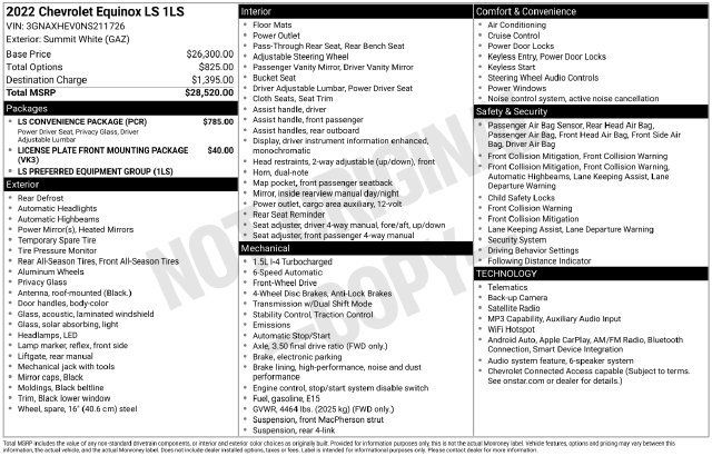Used 2022 Chevrolet Equinox LS w/ LS Convenience Package FWD image 31