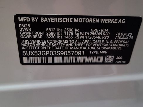 Used 2025 BMW X3 xDrive30i w/ M Sport Package image 80