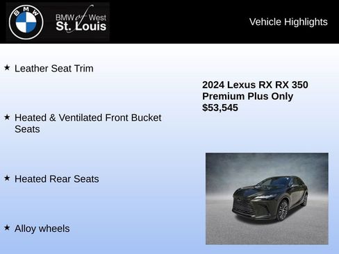 Used 2024 Lexus RX 350 Premium Plus w/ Convenience Package image 24