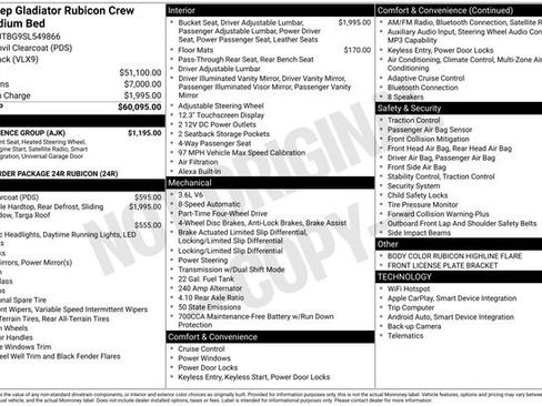 New 2025 Jeep Gladiator Rubicon w/ Convenience Group image 31