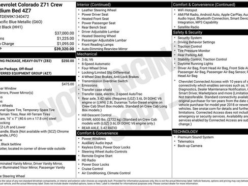 Used 2019 Chevrolet Colorado Z71 AWD/4WD image 13
