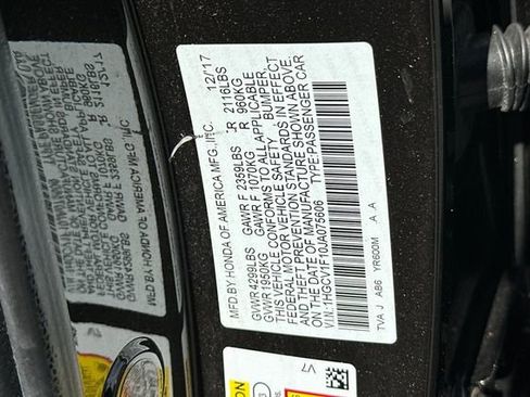 Certified 2018 Honda Accord LX image 30