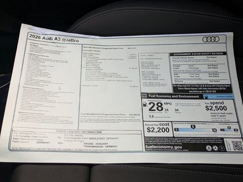 New 2026 Audi A3 2.0T Premium image 18