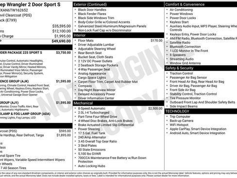 New 2026 Jeep Wrangler Sport AWD/4WD image 3