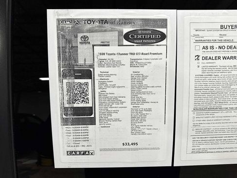Certified 2020 Toyota 4Runner TRD Off-Road Premium image 13
