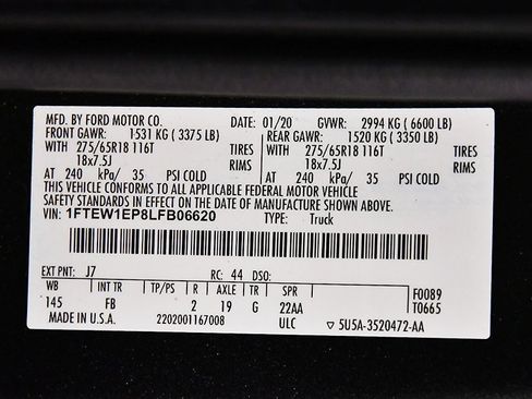 Used 2020 Ford F150 XLT w/ Equipment Group 302A Luxury image 18