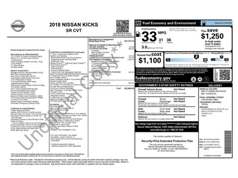 Used 2018 Nissan Kicks SR w/ Premium Package FWD image 28