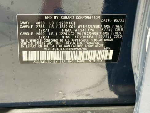 Used 2025 Subaru Outback Premium AWD/4WD image 26