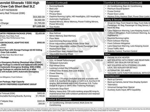 Used 2022 Chevrolet Silverado 1500 High Country w/ High Country Premium Package image 9