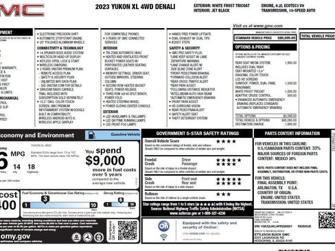 Used 2023 GMC Yukon XL Denali AWD/4WD image 3