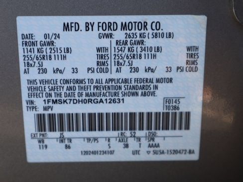 Certified 2024 Ford Explorer XLT RWD image 41