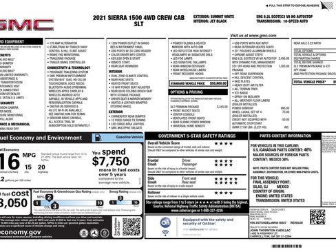 Used 2021 GMC Sierra 1500 SLT w/ SLT Premium Package image 78