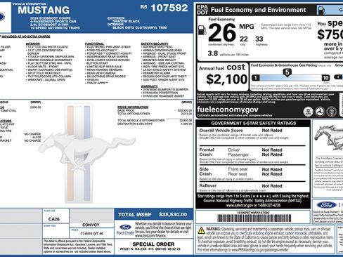 Used 2024 Ford Mustang Coupe image 3