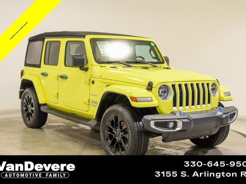 Used 2022 Jeep Wrangler Unlimited Sahara 4xe w/ Safety Group image 1