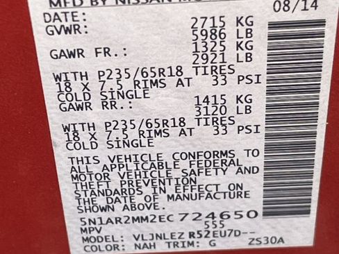 Used 2014 Nissan Pathfinder SV w/ Trailer Tow Package AWD/4WD image 9