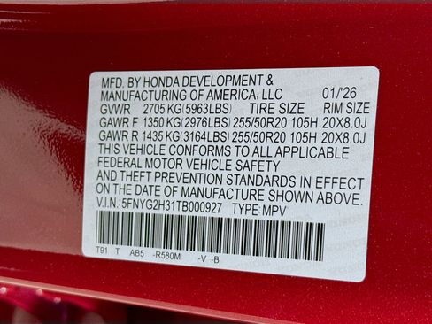 New 2026 Honda Pilot Sport image 38