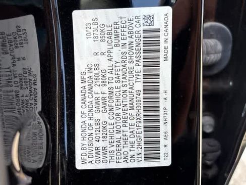 Used 2024 Honda Civic Touring image 22
