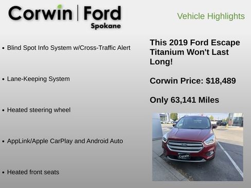 Used 2019 Ford Escape Titanium AWD/4WD image 11
