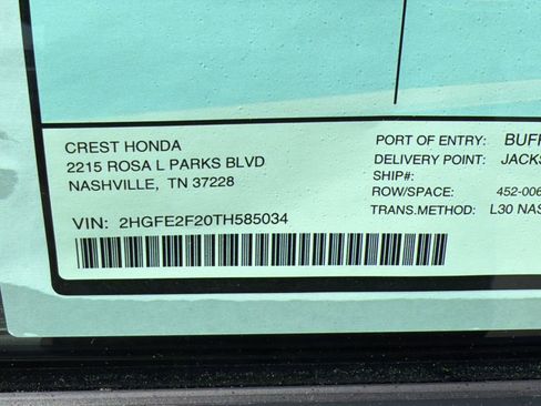 New 2026 Honda Civic LX image 18