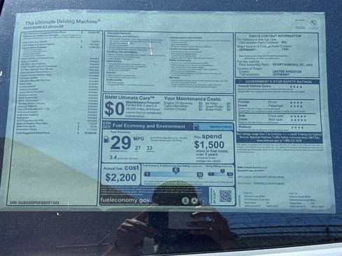 Used 2025 BMW X3 xDrive30i w/ Convenience Package image 30